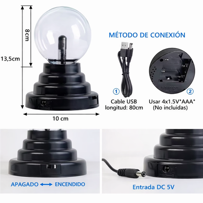 Lámpara de Rayos Plasma Inofensiva